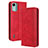 Coque Portefeuille Livre Cuir Etui Clapet BY4 pour Nokia C12 Pro Rouge