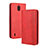 Coque Portefeuille Livre Cuir Etui Clapet BY4 pour Nokia C2 Rouge