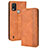 Coque Portefeuille Livre Cuir Etui Clapet BY4 pour Nokia C21 Plus Marron