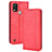 Coque Portefeuille Livre Cuir Etui Clapet BY4 pour Nokia C21 Plus Rouge