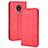 Coque Portefeuille Livre Cuir Etui Clapet BY4 pour Nokia C21 Rouge