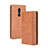 Coque Portefeuille Livre Cuir Etui Clapet BY4 pour Nokia C3 Marron