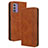 Coque Portefeuille Livre Cuir Etui Clapet BY4 pour Nokia C300 Marron