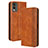 Coque Portefeuille Livre Cuir Etui Clapet BY4 pour Nokia C32 Marron