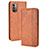 Coque Portefeuille Livre Cuir Etui Clapet BY4 pour Nokia G11 Marron