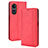 Coque Portefeuille Livre Cuir Etui Clapet BY4 pour Oppo A1 Pro 5G Rouge