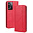 Coque Portefeuille Livre Cuir Etui Clapet BY4 pour Oppo A77 4G Rouge