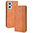 Coque Portefeuille Livre Cuir Etui Clapet BY4 pour Oppo A96 4G Marron