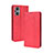 Coque Portefeuille Livre Cuir Etui Clapet BY4 pour Oppo A96 5G Rouge
