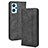 Coque Portefeuille Livre Cuir Etui Clapet BY4 pour Oppo K10 4G Noir