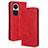 Coque Portefeuille Livre Cuir Etui Clapet BY4 pour Oppo Reno10 Pro 5G Rouge