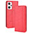 Coque Portefeuille Livre Cuir Etui Clapet BY4 pour Oppo Reno7 A Rouge