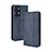 Coque Portefeuille Livre Cuir Etui Clapet BY4 pour Oppo Reno7 Pro 5G Bleu