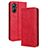 Coque Portefeuille Livre Cuir Etui Clapet BY4 pour Realme 10 4G Rouge