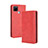 Coque Portefeuille Livre Cuir Etui Clapet BY4 pour Realme C12 Rouge