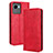 Coque Portefeuille Livre Cuir Etui Clapet BY4 pour Realme C30 Rouge