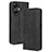 Coque Portefeuille Livre Cuir Etui Clapet BY4 pour Realme C55 Noir