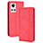 Coque Portefeuille Livre Cuir Etui Clapet BY4 pour Realme GT Neo3 5G Rouge