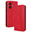 Coque Portefeuille Livre Cuir Etui Clapet BY4 pour Realme GT Neo5 SE 5G Rouge