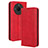 Coque Portefeuille Livre Cuir Etui Clapet BY4 pour Realme Narzo 60 5G Rouge