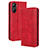 Coque Portefeuille Livre Cuir Etui Clapet BY4 pour Realme Q5x 5G Rouge