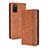 Coque Portefeuille Livre Cuir Etui Clapet BY4 pour Samsung Galaxy F02S SM-E025F Marron