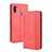 Coque Portefeuille Livre Cuir Etui Clapet BY4 pour Samsung Galaxy M11 Rouge