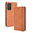 Coque Portefeuille Livre Cuir Etui Clapet BY4 pour Samsung Galaxy Quantum4 5G Marron