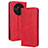 Coque Portefeuille Livre Cuir Etui Clapet BY4 pour Sharp Aquos R8 Pro Rouge