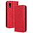 Coque Portefeuille Livre Cuir Etui Clapet BY4 pour Sharp Aquos wish3 Rouge