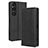 Coque Portefeuille Livre Cuir Etui Clapet BY4 pour Sony Xperia 1 V Noir