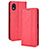 Coque Portefeuille Livre Cuir Etui Clapet BY4 pour Sony Xperia Ace III Rouge