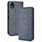 Coque Portefeuille Livre Cuir Etui Clapet BY4 pour Sony Xperia Ace III SOG08 Bleu