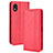 Coque Portefeuille Livre Cuir Etui Clapet BY4 pour Sony Xperia Ace III SOG08 Rouge