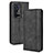 Coque Portefeuille Livre Cuir Etui Clapet BY4 pour Vivo X70 Pro+ Plus 5G Noir