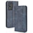 Coque Portefeuille Livre Cuir Etui Clapet BY4 pour Vivo Y76s 5G Bleu