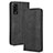 Coque Portefeuille Livre Cuir Etui Clapet BY4 pour Wiko Power U10 Noir