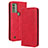 Coque Portefeuille Livre Cuir Etui Clapet BY4 pour Wiko Voix Rouge