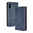 Coque Portefeuille Livre Cuir Etui Clapet BY4 pour Wiko Y81 Bleu