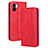 Coque Portefeuille Livre Cuir Etui Clapet BY4 pour Xiaomi Poco C50 Rouge