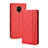 Coque Portefeuille Livre Cuir Etui Clapet BY4 pour Xiaomi Poco M2 Pro Rouge