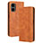 Coque Portefeuille Livre Cuir Etui Clapet BY4 pour Xiaomi Poco M4 5G Marron