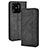 Coque Portefeuille Livre Cuir Etui Clapet BY4 pour Xiaomi Redmi 10 India Noir