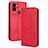 Coque Portefeuille Livre Cuir Etui Clapet BY4 pour Xiaomi Redmi A1 Plus Rouge