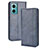 Coque Portefeuille Livre Cuir Etui Clapet BY4 pour Xiaomi Redmi Note 11E 5G Bleu