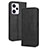 Coque Portefeuille Livre Cuir Etui Clapet BY4 pour Xiaomi Redmi Note 12 Explorer Noir
