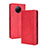 Coque Portefeuille Livre Cuir Etui Clapet BY4 pour Xiaomi Redmi Note 9T 5G Rouge
