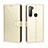 Coque Portefeuille Livre Cuir Etui Clapet BY5 pour HTC U20 5G Or