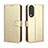 Coque Portefeuille Livre Cuir Etui Clapet BY5 pour Huawei Nova 10z Or