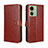 Coque Portefeuille Livre Cuir Etui Clapet BY5 pour Motorola Moto Edge (2023) 5G Marron